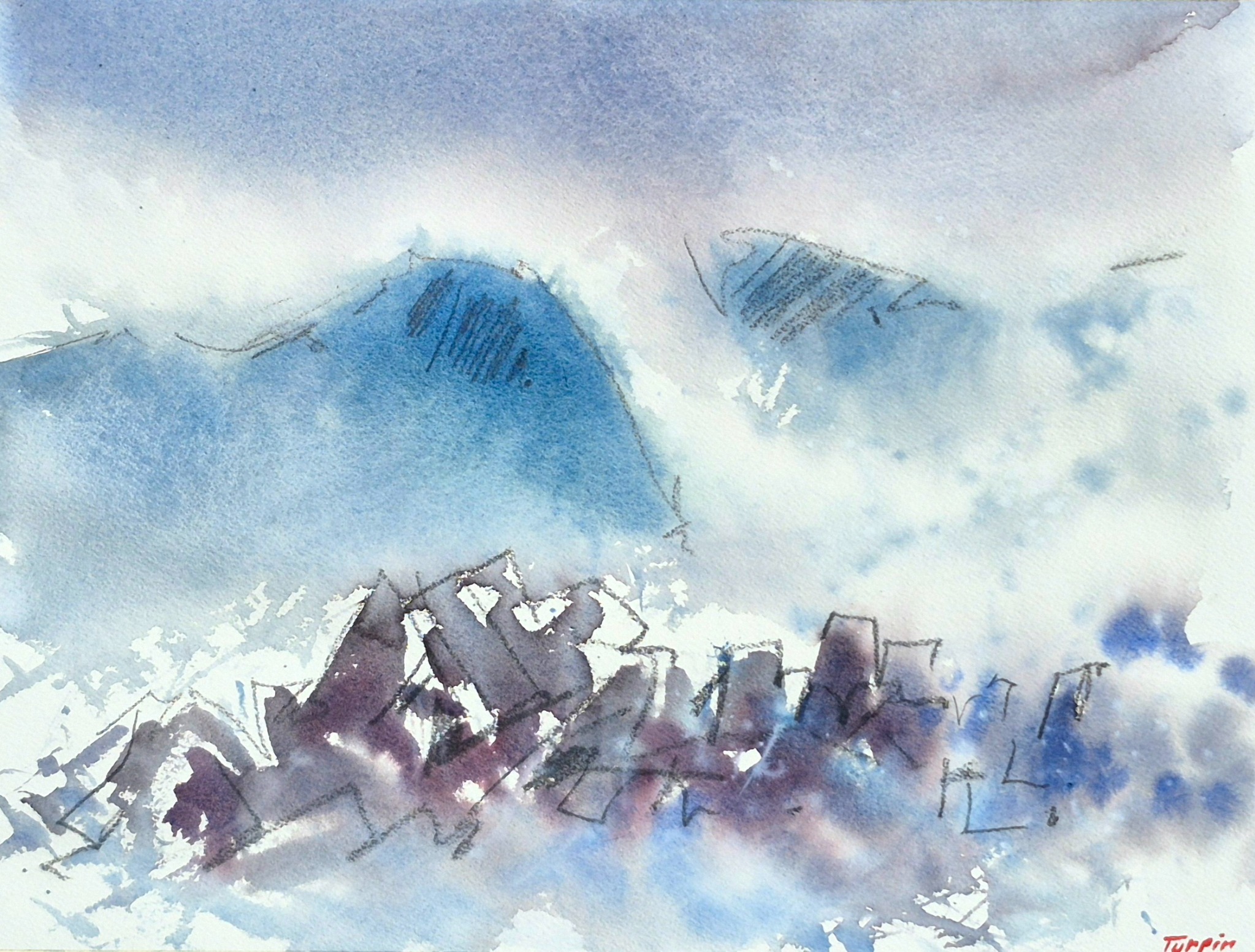 La Rumeur des vagues — œuvre originale de Bruno Turpin