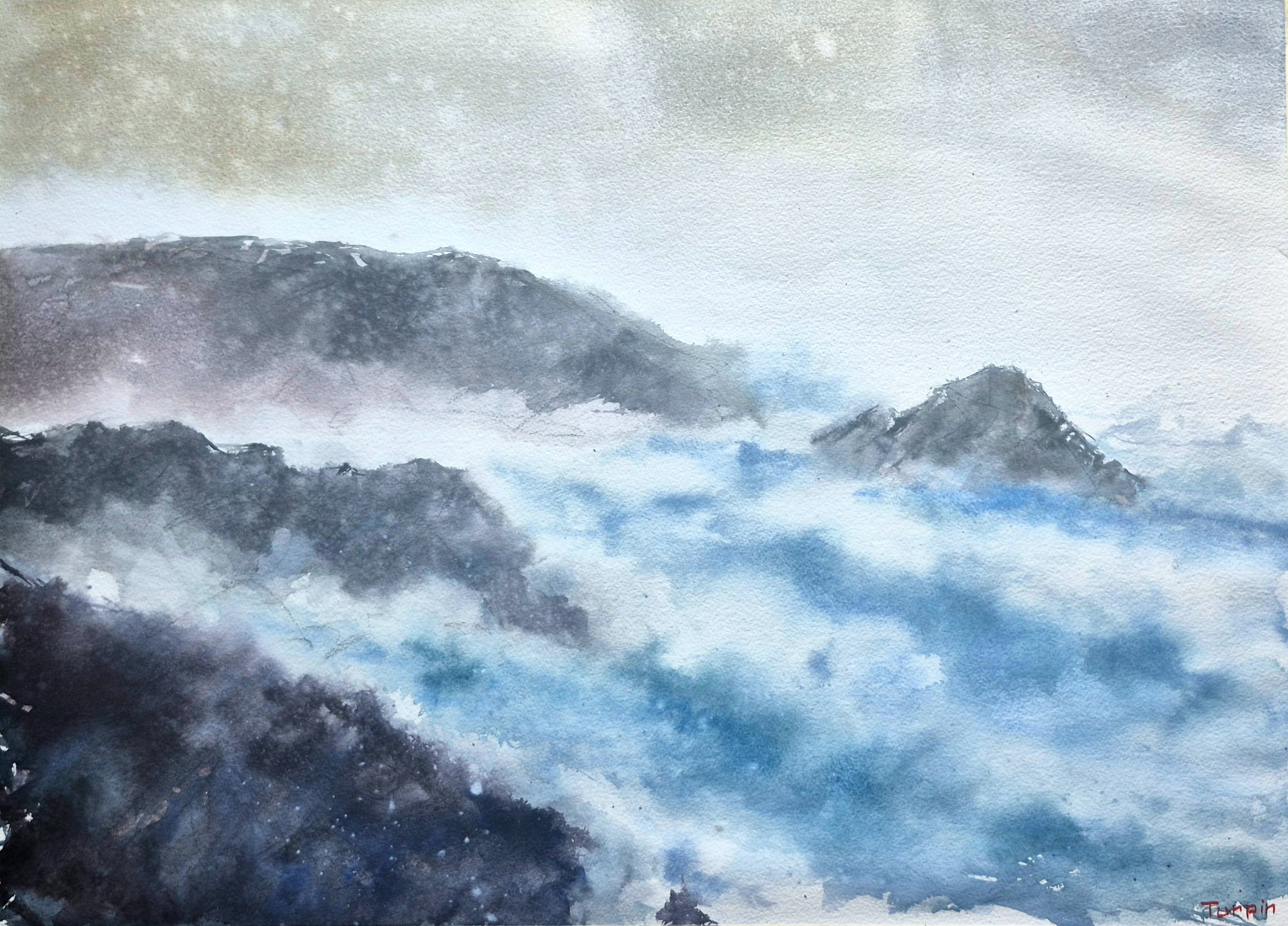 Après la vague — œuvre originale de Bruno Turpin